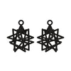 Tetrahedron Compound Earrings with Chains