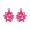 Tetrahedron Compound Earrings with Chains