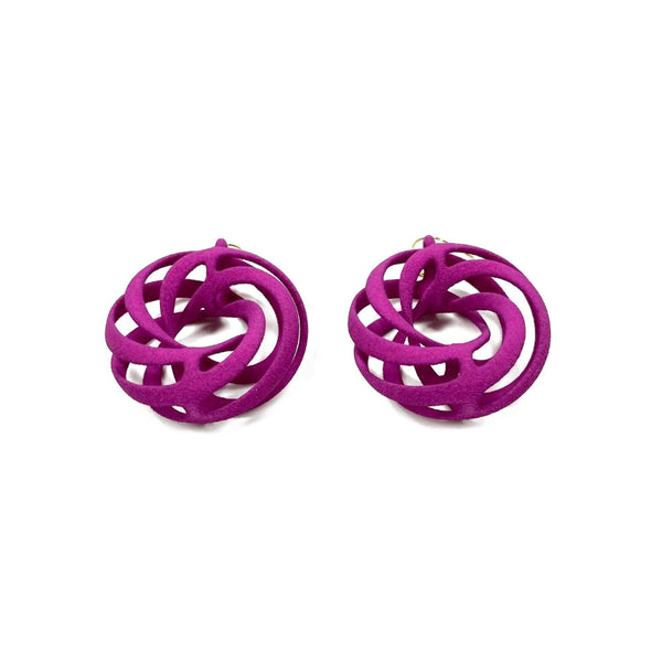 Twisted Torus Earrings Large without Chains