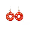 Twisted Torus Earrings Small without Chains