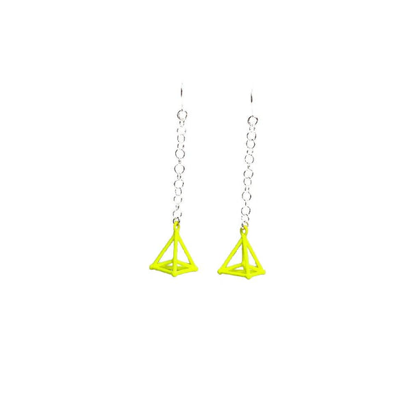Hyper Simplex Earrings with Chains