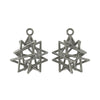 Tetrahedron Compound Earrings without Chains